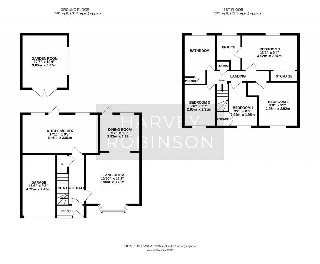 Floorplans For Windsor Close, St. Ives, PE27