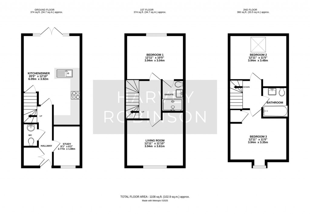 Floorplans For Nuffield Road, St. Neots, PE19