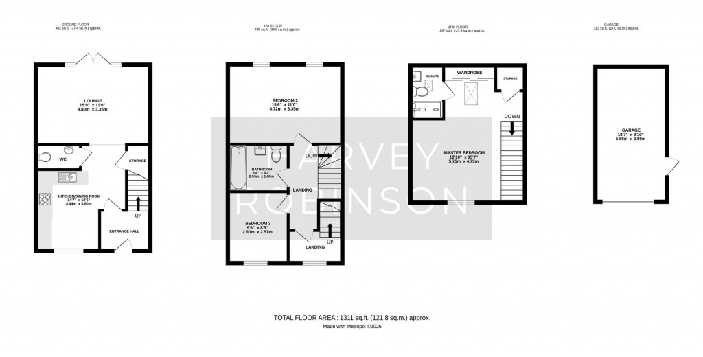 Floorplans For Evans Grove, Biggleswade, SG18