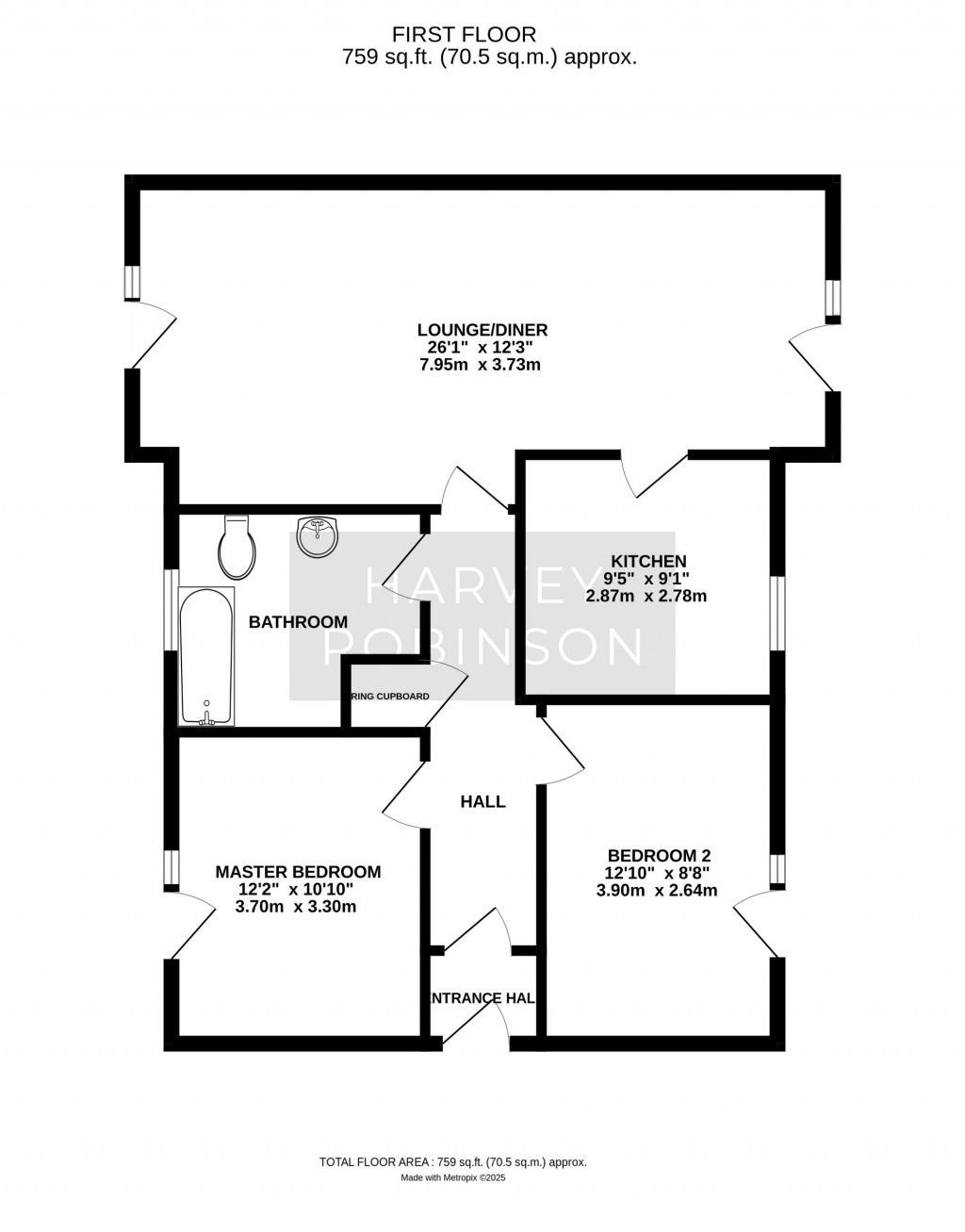 Floorplans For Primrose Lane, Huntingdon, PE29