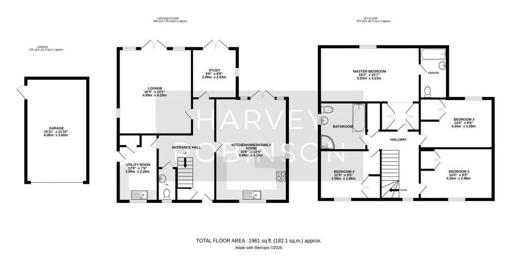 Floorplans For West End, Brampton, PE28