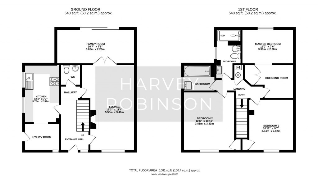 Floorplans For Belle Isle Crescent, Brampton, PE28