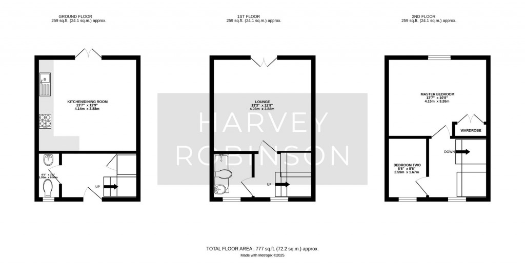 Floorplans For Banks Court, Eynesbury, PE19