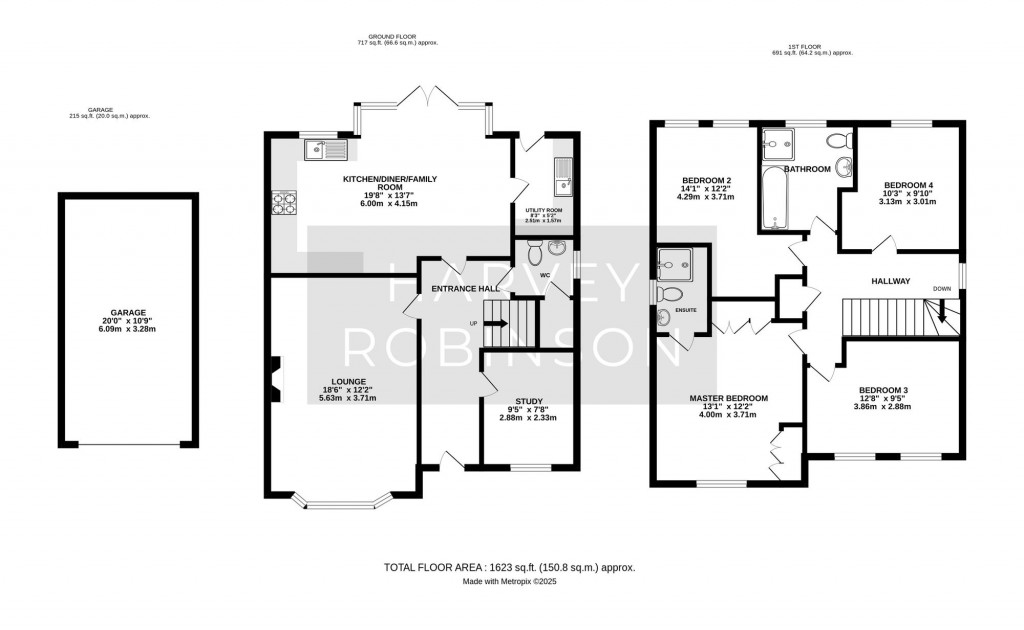 Floorplans For Mahaddie Way, Warboys, PE28