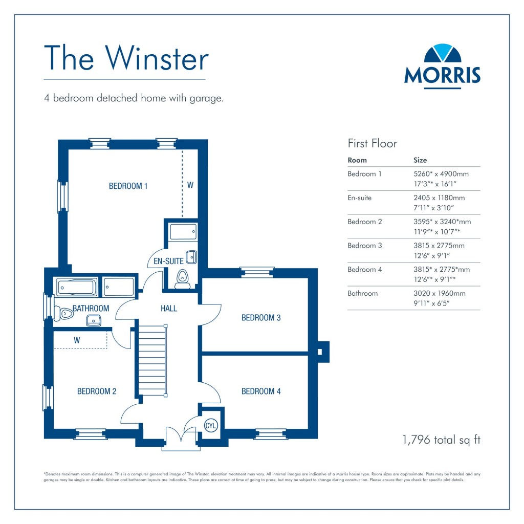 Floorplans For Pelham Road, St Neots, PE19