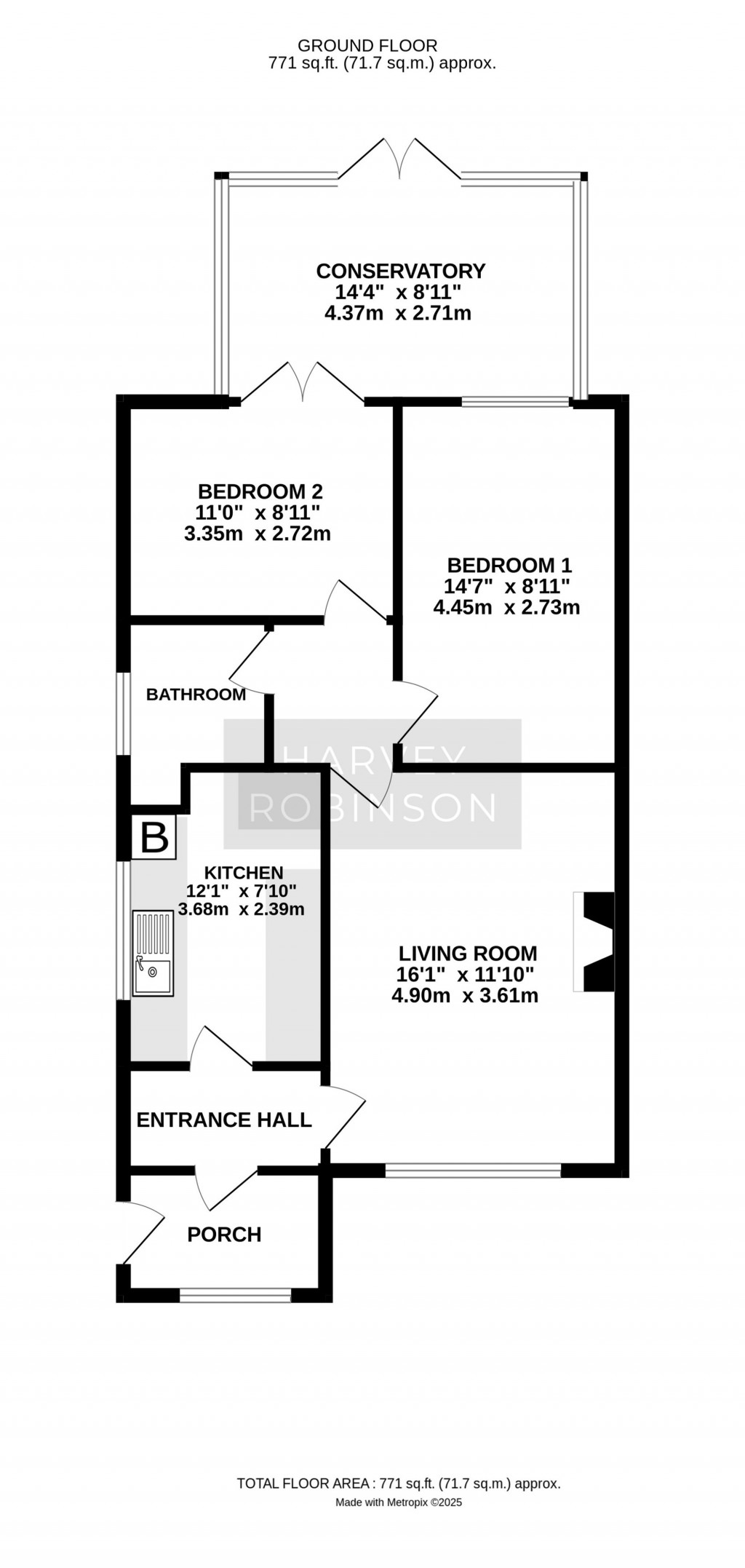 Floorplans For Parkside, Little Paxton, PE19