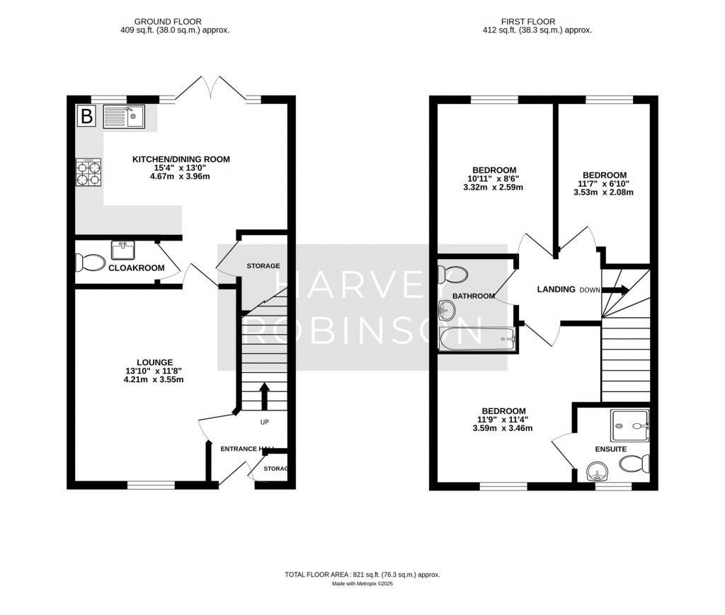 Floorplans For Wilson Close, Biggleswade, SG18