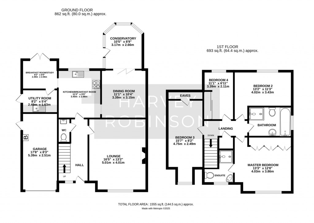 Floorplans For Great North Road, Alconbury, PE28