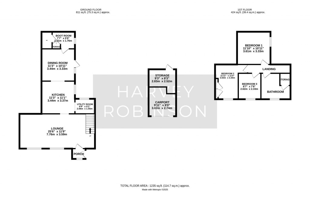 Floorplans For High Street, Earith, PE28