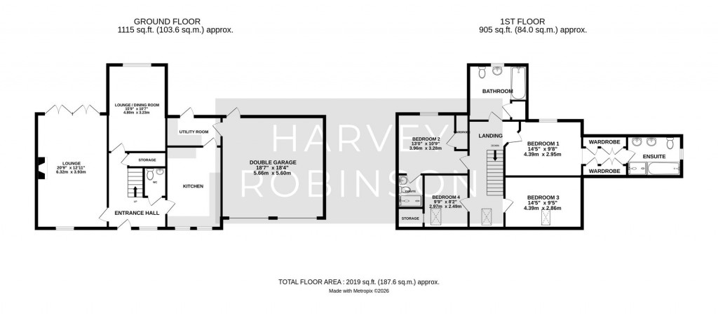 Floorplans For Whitwell Court, Offord Cluny, PE19