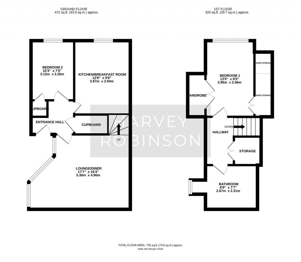 Floorplans For College Farm Court, Fen Drayton, CB24