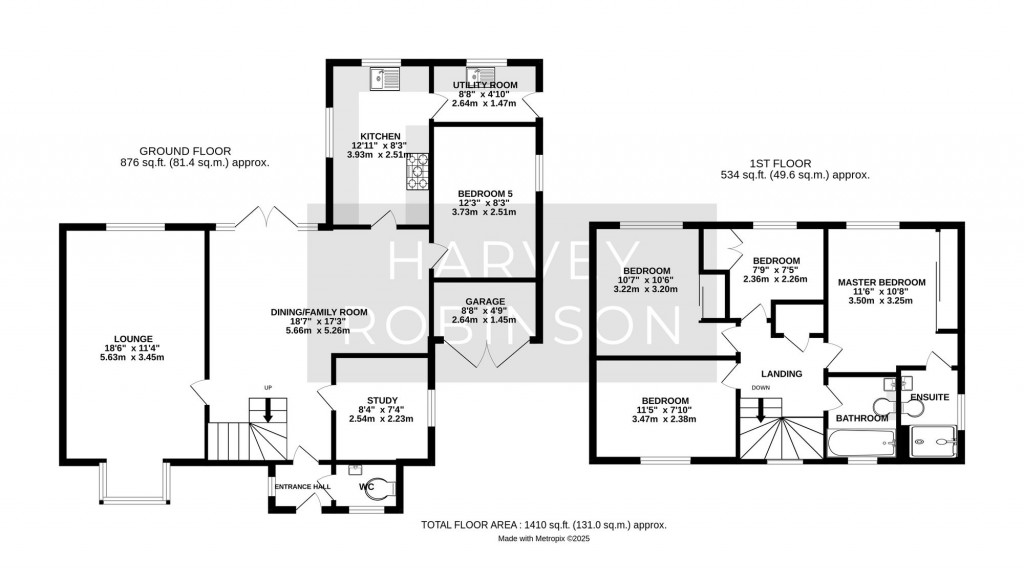 Floorplans For Owl Way, Hartford, PE29