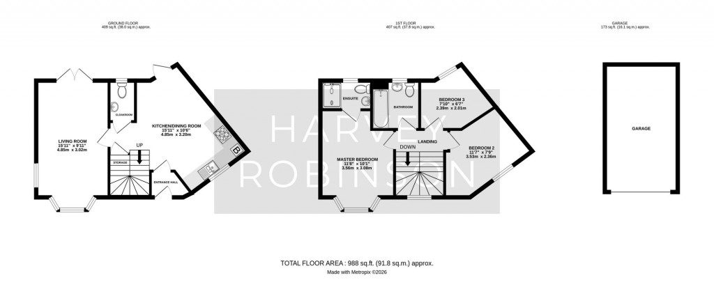 Floorplans For Coates Road, Biggleswade, SG18