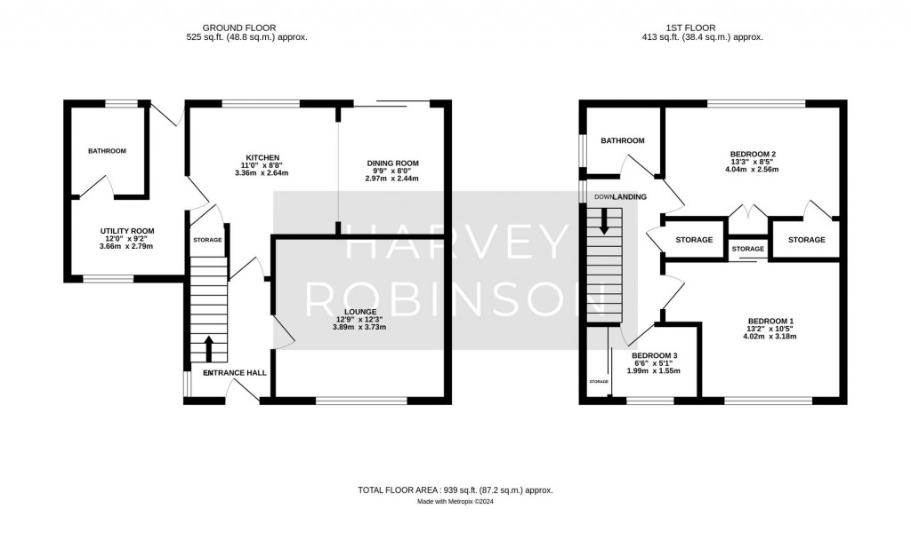 Floorplans For Feoffees Road, Somersham, PE28