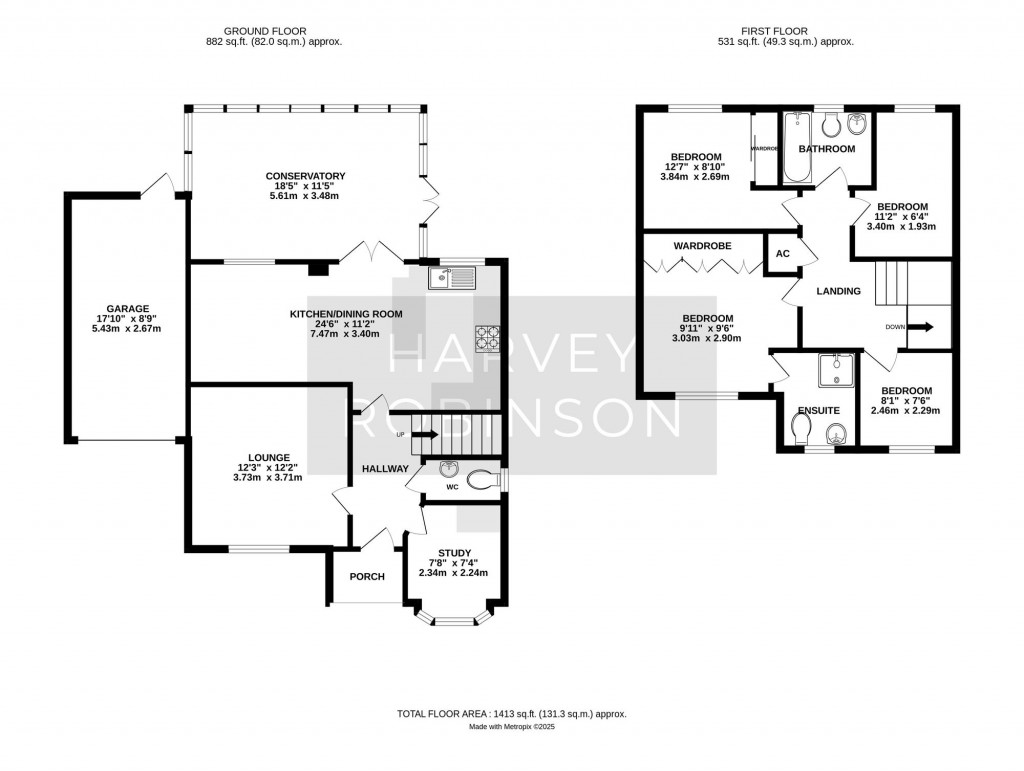 Floorplans For Sage Close, Biggleswade, SG18