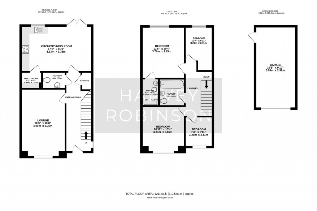 Floorplans For Coates Road, Biggleswade, SG18