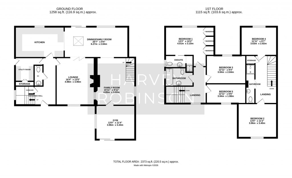 Floorplans For Caxton End, Eltisley, PE19