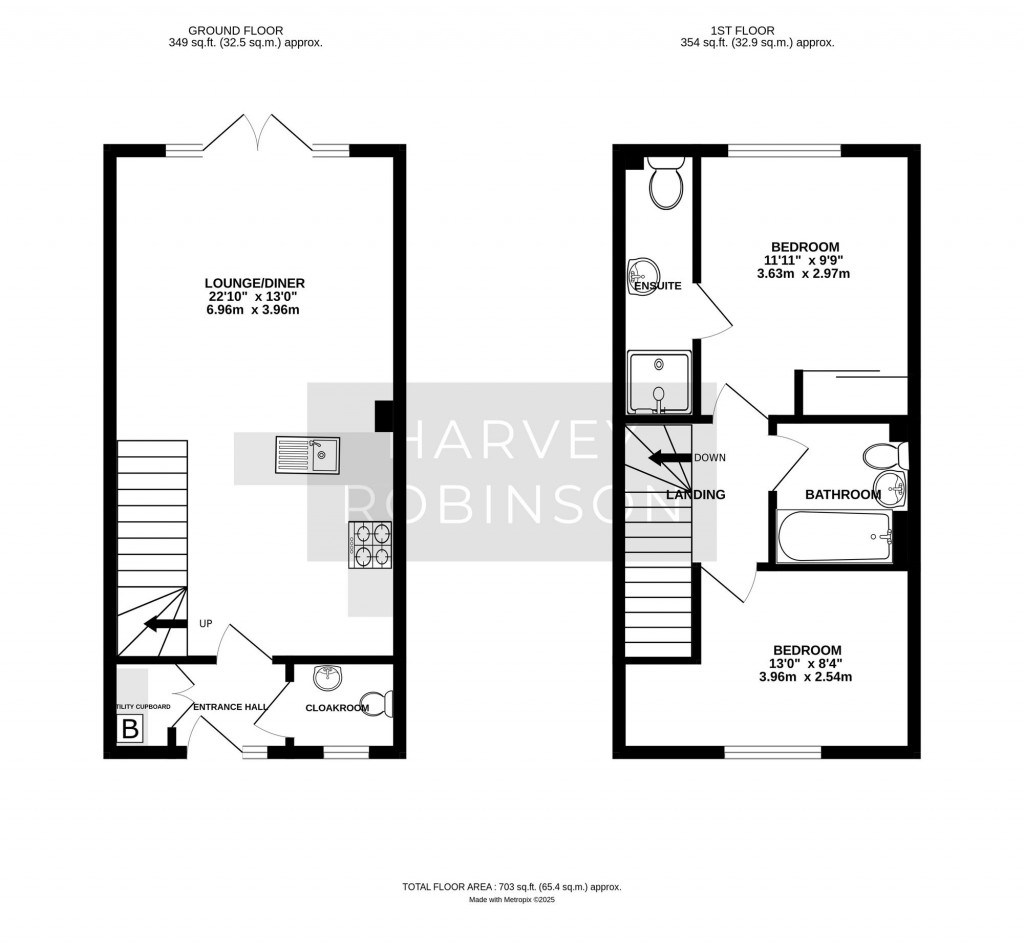 Floorplans For Whittle Drive, Biggleswade, SG18