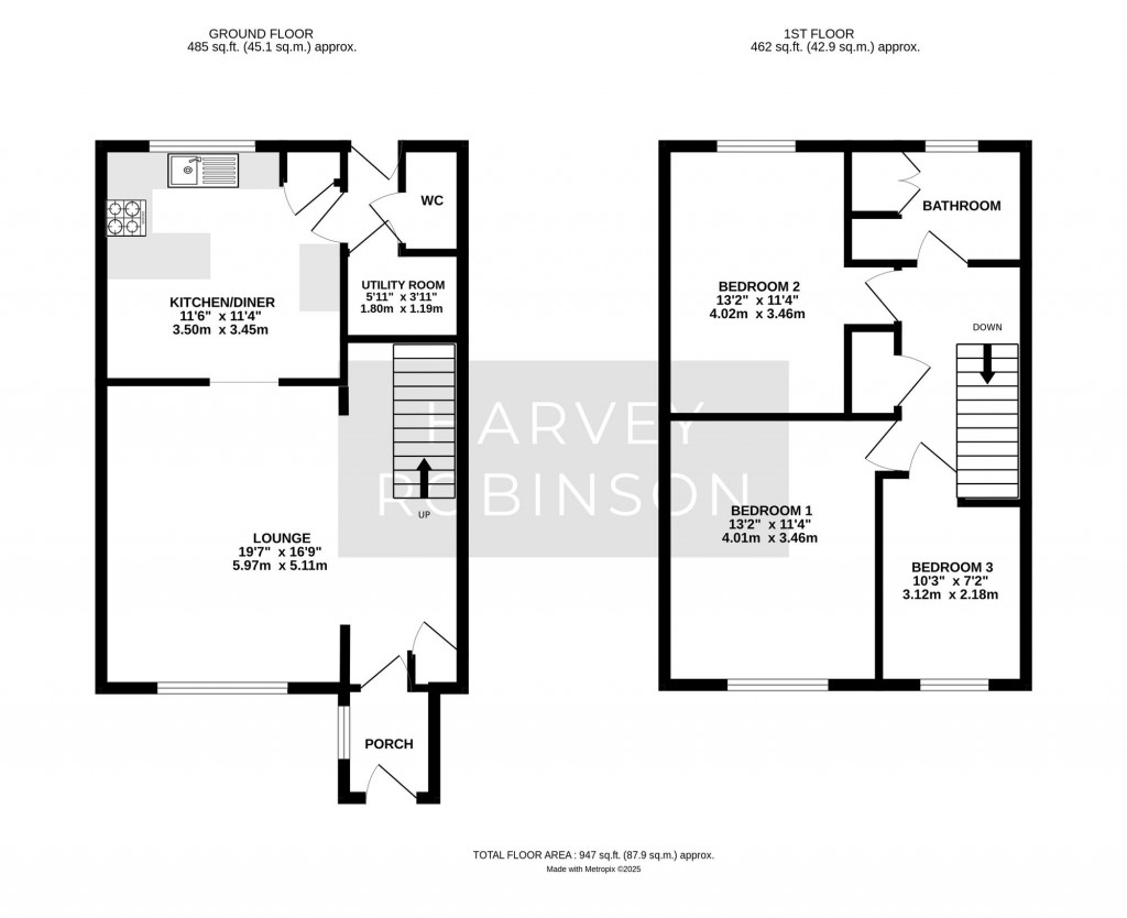 Floorplans For Whitehall Walk, St. Neots, PE19