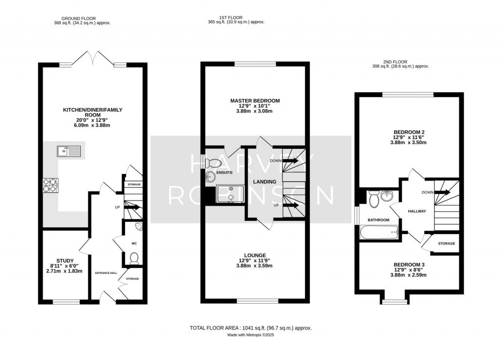 Floorplans For Gumcester Way, Godmanchester, PE29