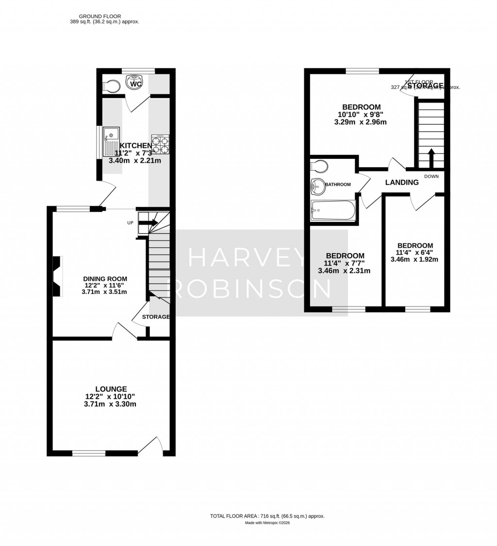 Floorplans For Sun Street, Biggleswade, SG18