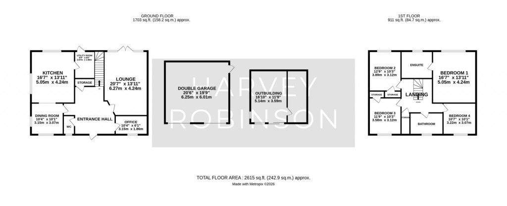 Floorplans For The Bank, Somersham, PE28