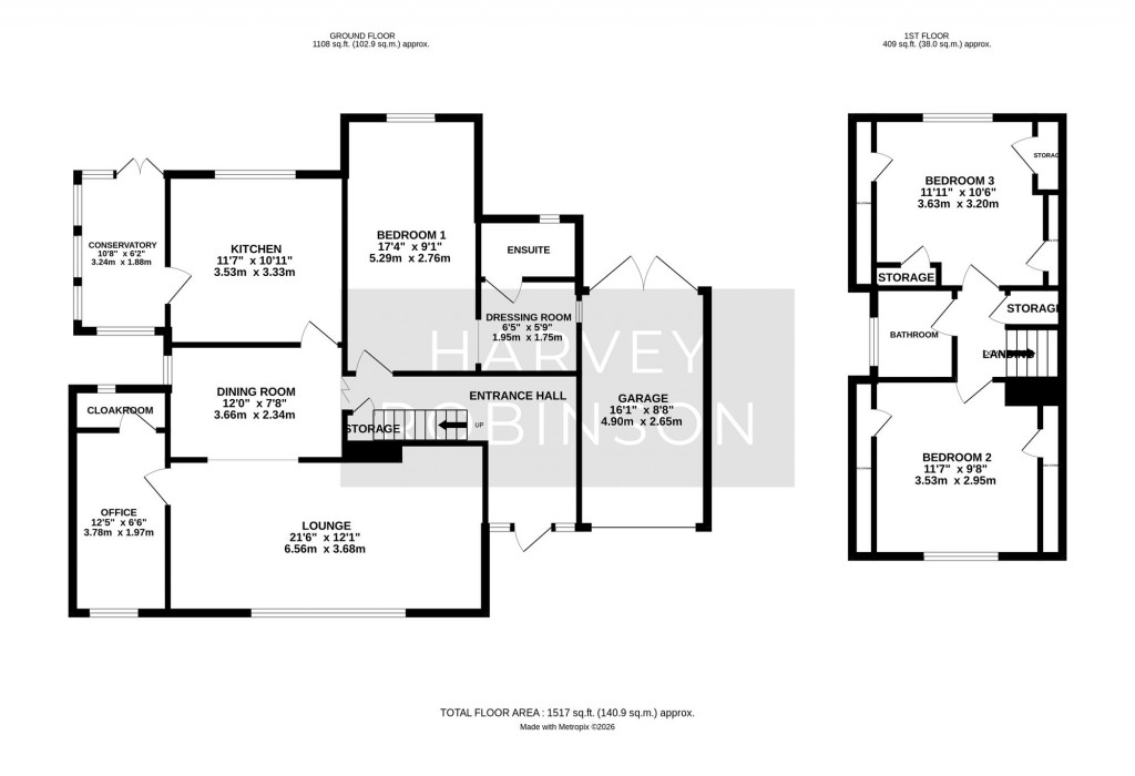 Floorplans For Ramsey Road, St. Ives, PE27