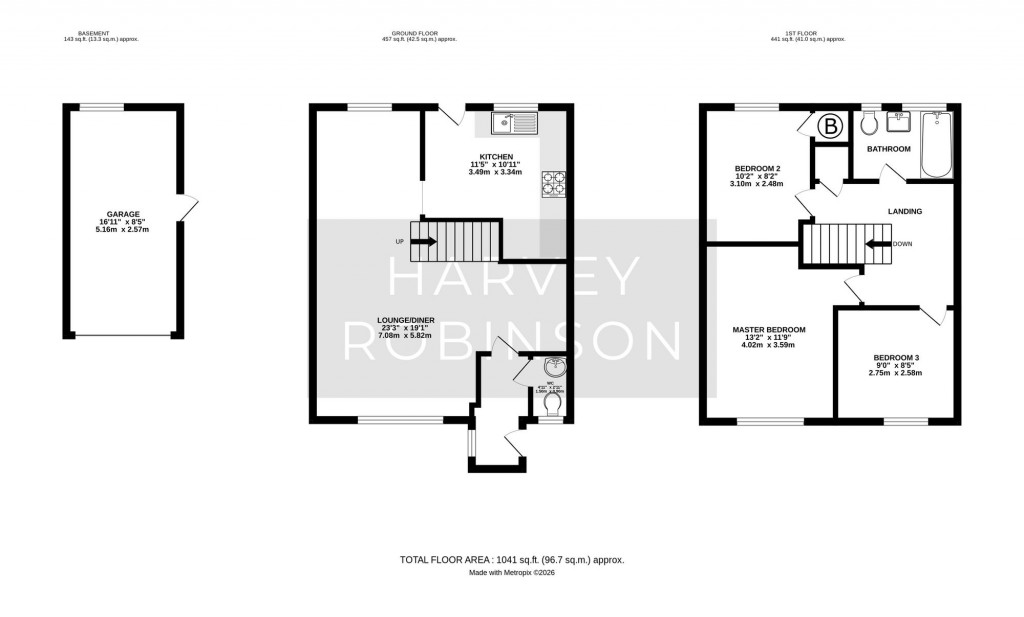 Floorplans For Drake Close, Hartford, PE29