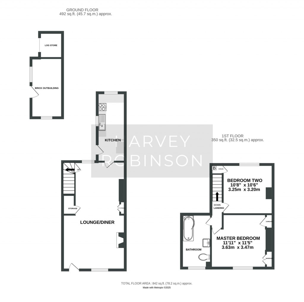 Floorplans For Great Northern Street, Huntingdon, PE29