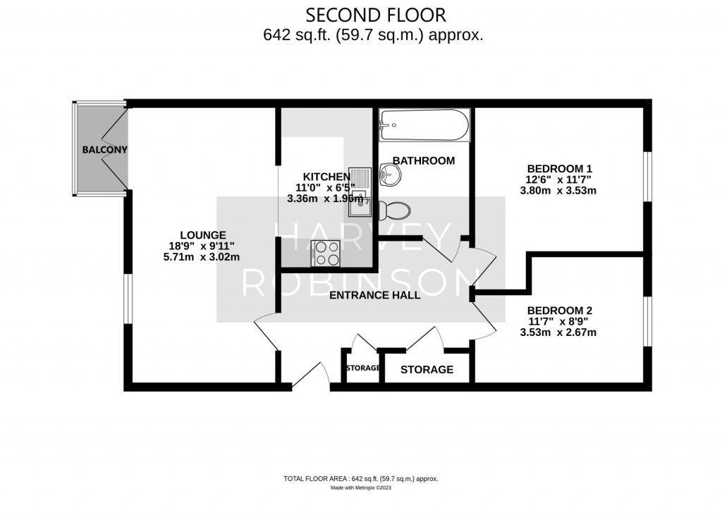 Floorplans For Rutherford Way, Biggleswade, SG18