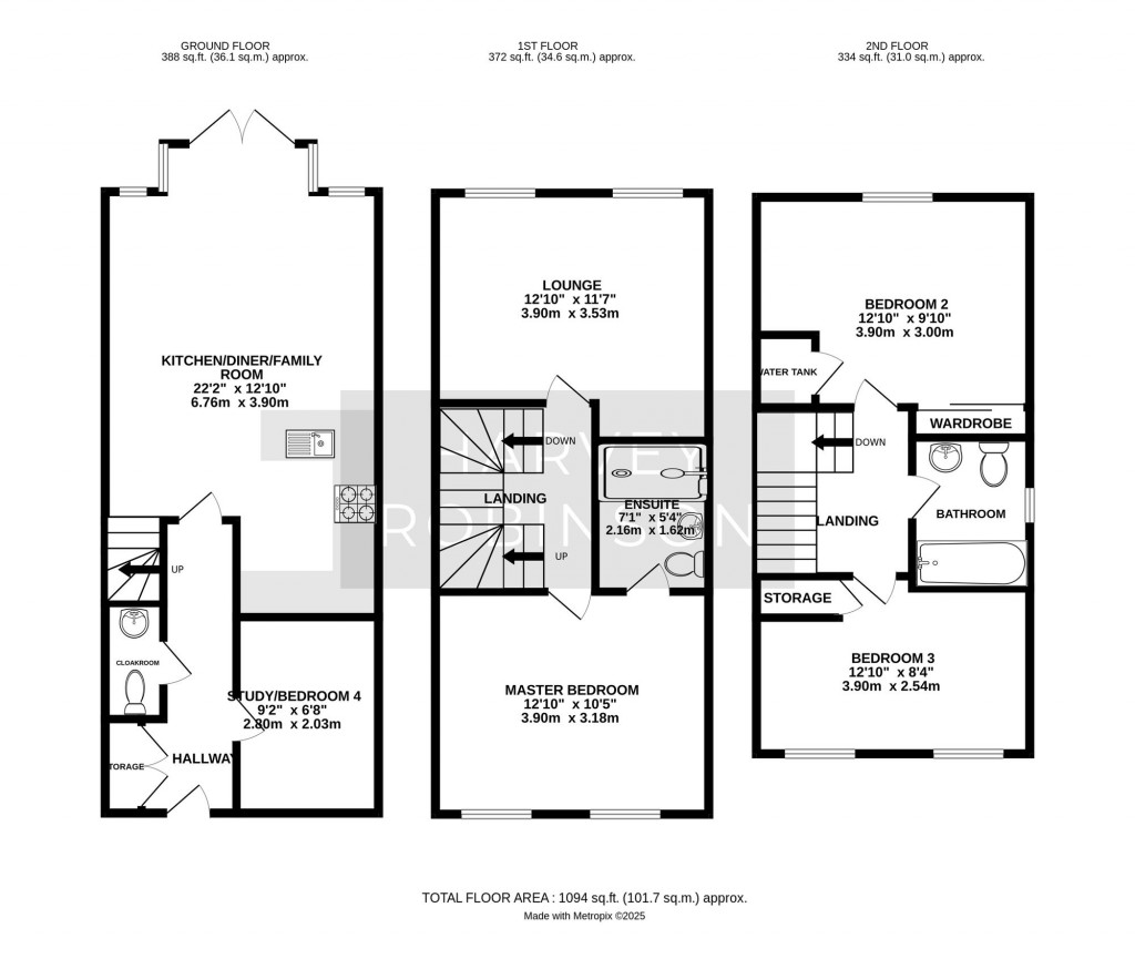 Floorplans For Gumcester Way, Godmanchester, PE29