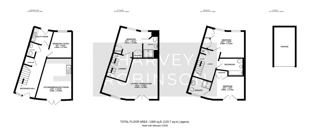 Floorplans For Skipper Way, Little Paxton, PE19