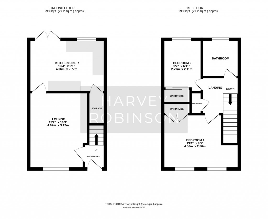 Floorplans For Morden Road, Papworth Everard, CB23