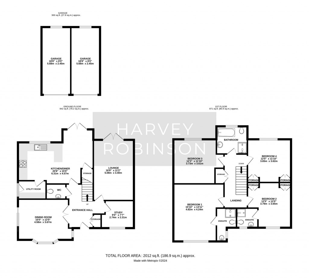 Floorplans For Top Birches, St. Neots, PE19