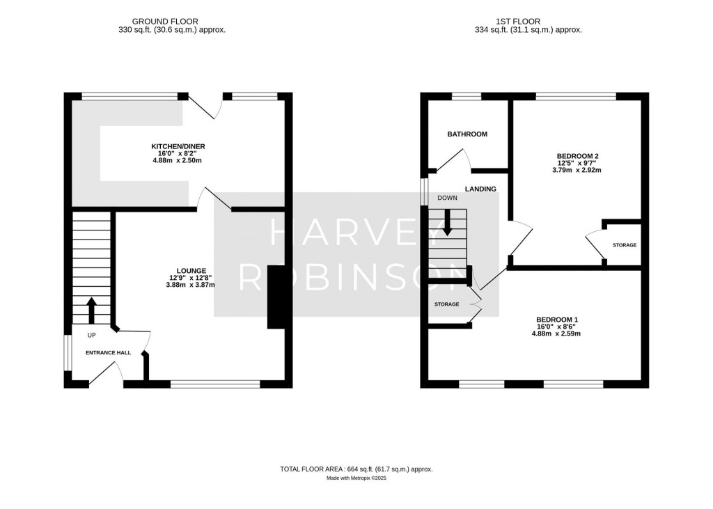 Floorplans For Duck Lane, St. Neots, PE19