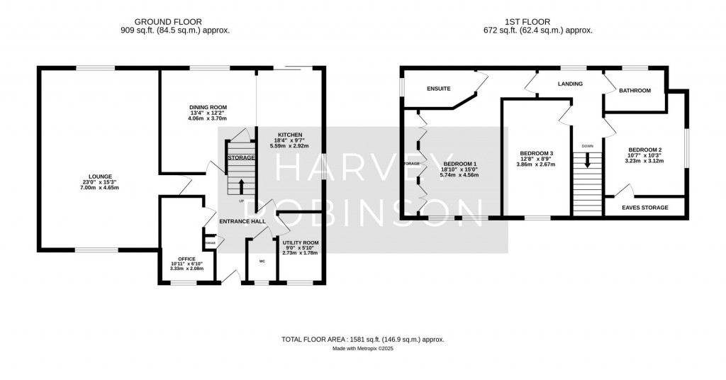 Floorplans For Ramsey Road, St. Ives, PE27