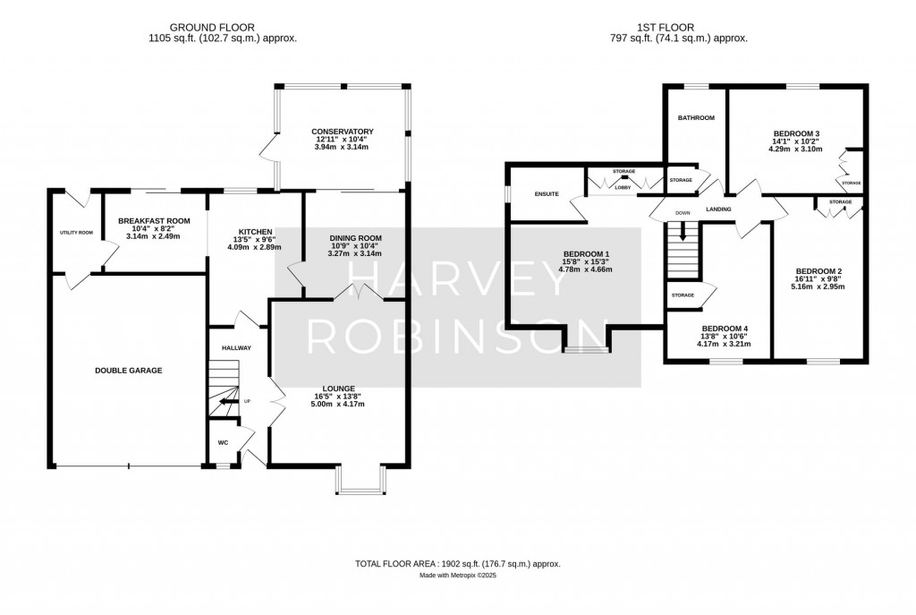 Floorplans For The Paddocks, Hilton, PE28