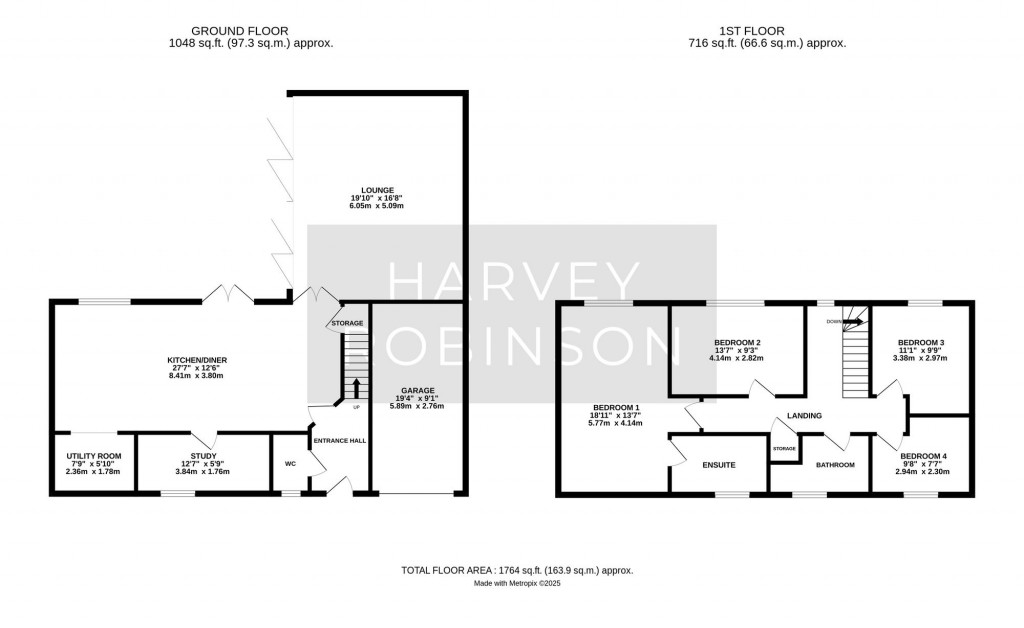Floorplans For Fullards Close, Woodhurst, PE28