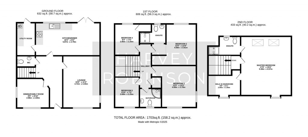 Floorplans For Robertson Way, Sapley, PE28