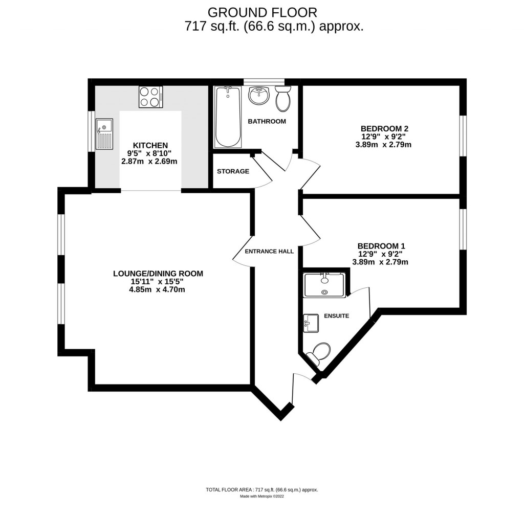 Floorplans For Tavener Drive, Biggleswade, SG18