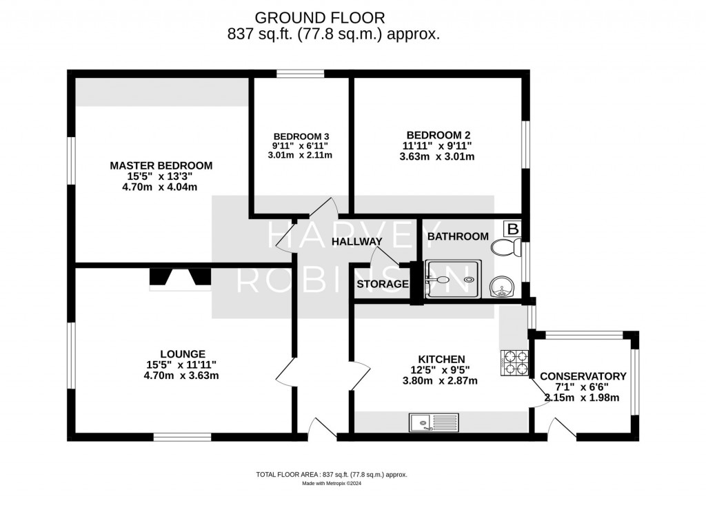 Floorplans For Desborough Road, Hartford, PE29