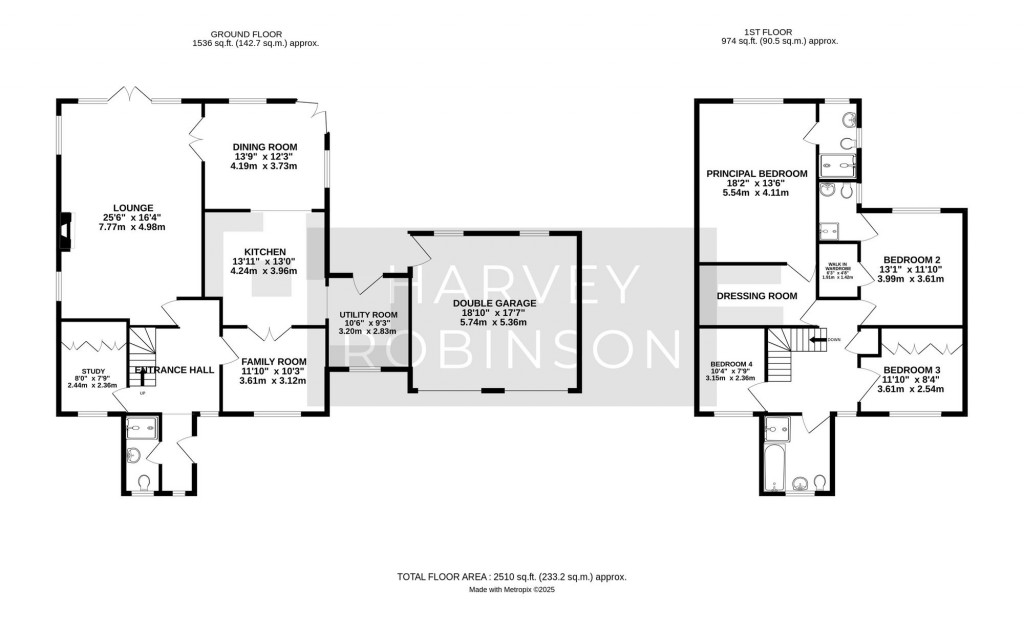 Floorplans For High Street, Offord Cluny, PE19