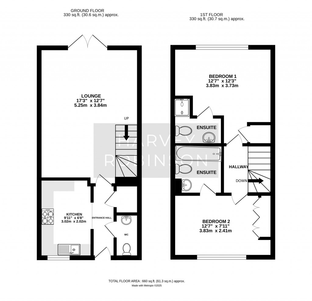 Floorplans For Stokes Drive, Godmanchester, PE29