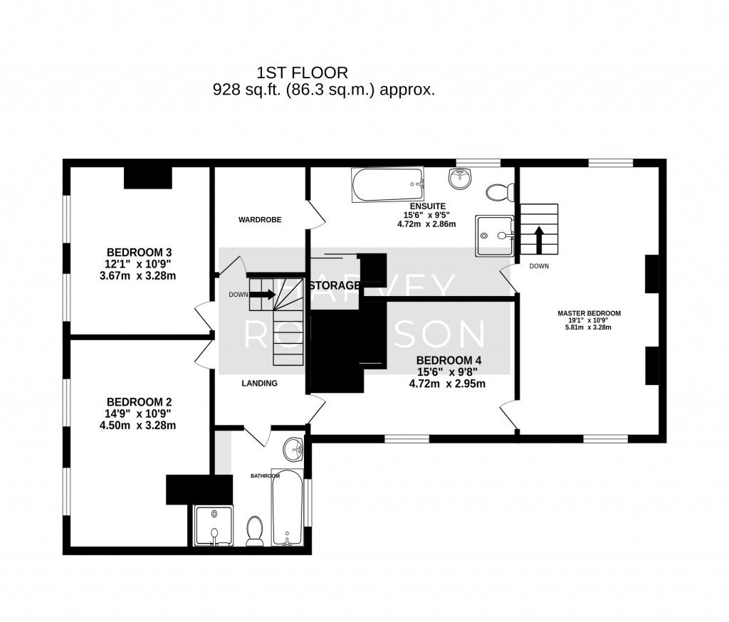 Floorplans For Main Street, Hartford, PE29