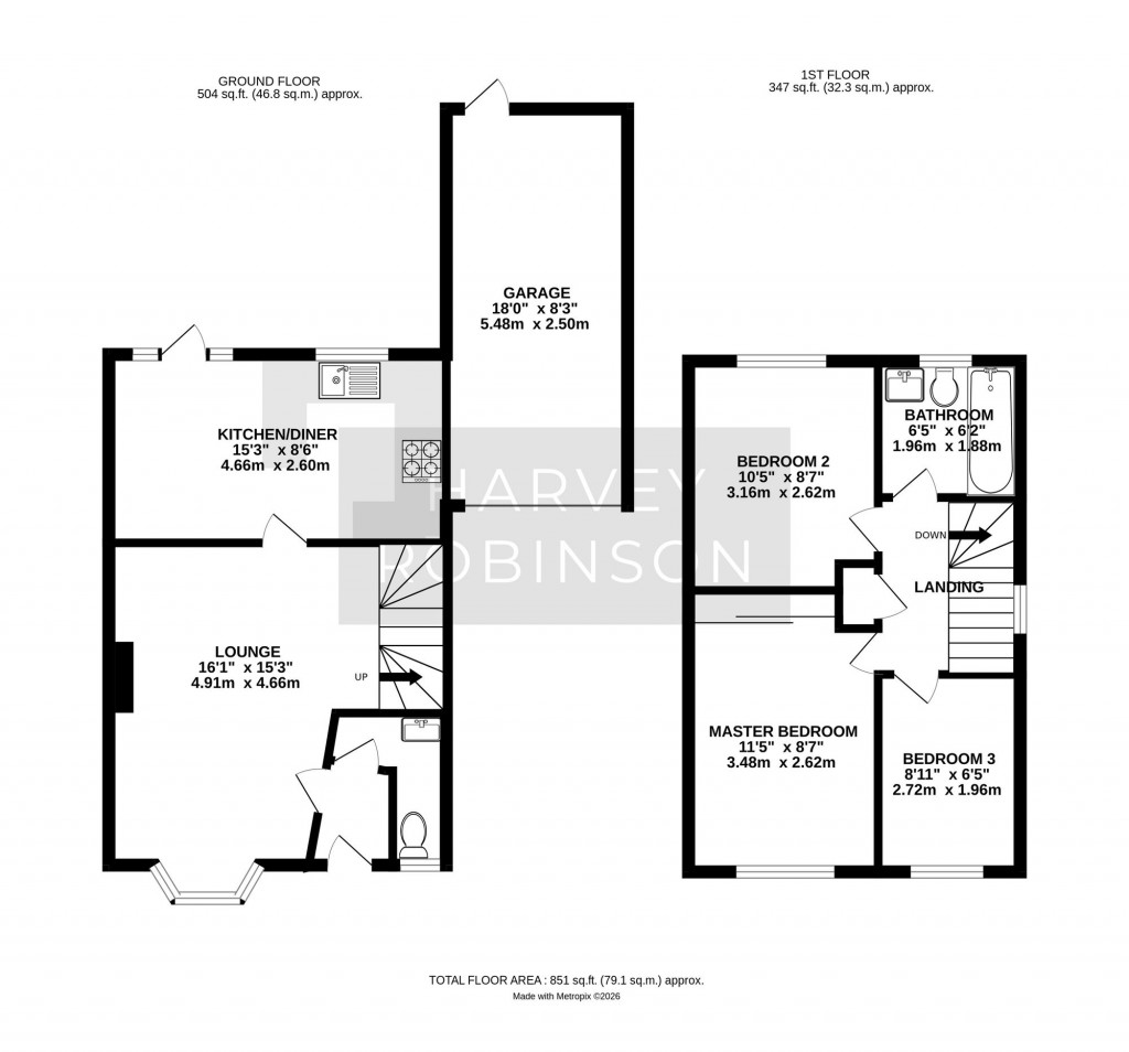 Floorplans For Orthwaite, Huntingdon, PE29