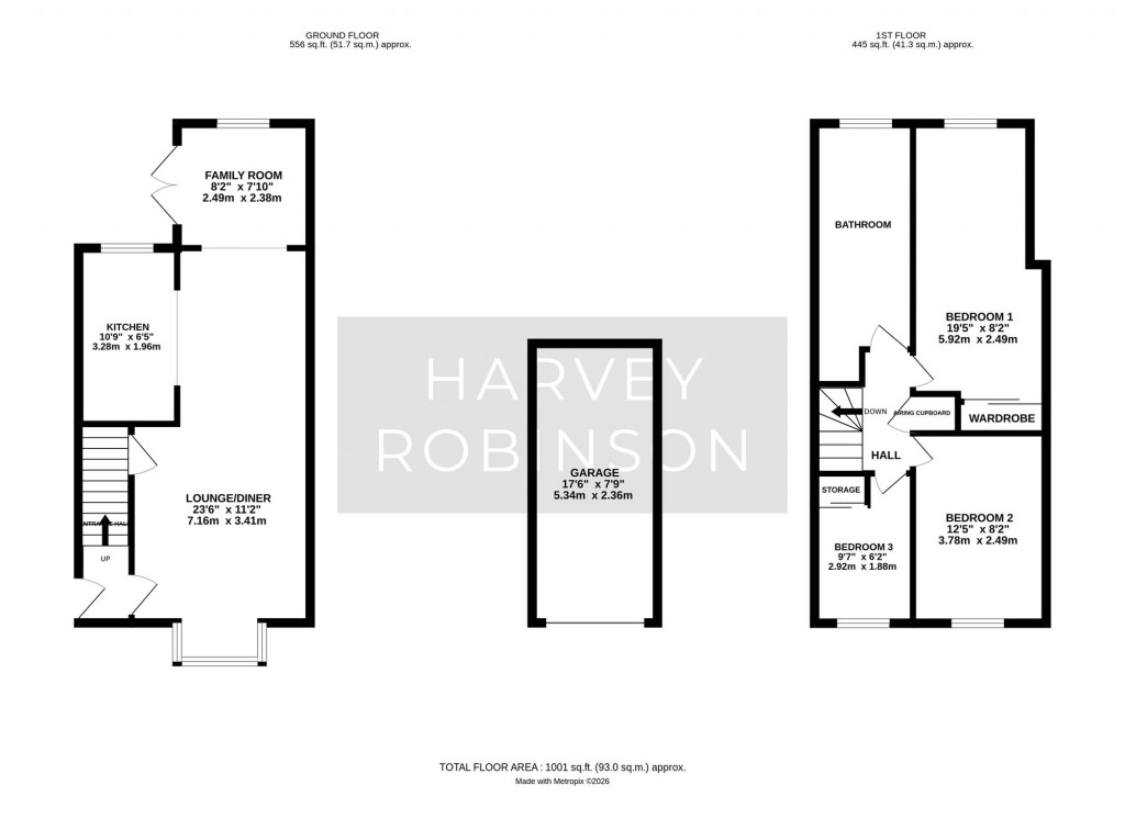 Floorplans For Dart Close, St. Ives, PE27