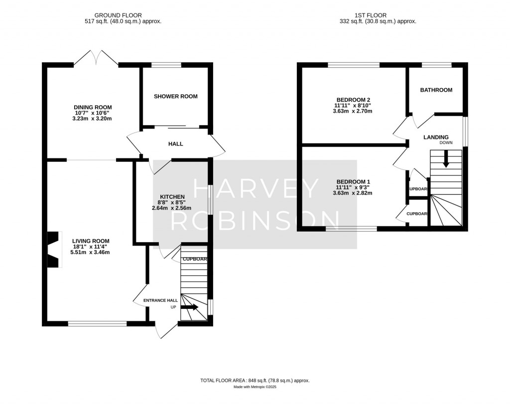 Floorplans For London Road, St. Ives, PE27