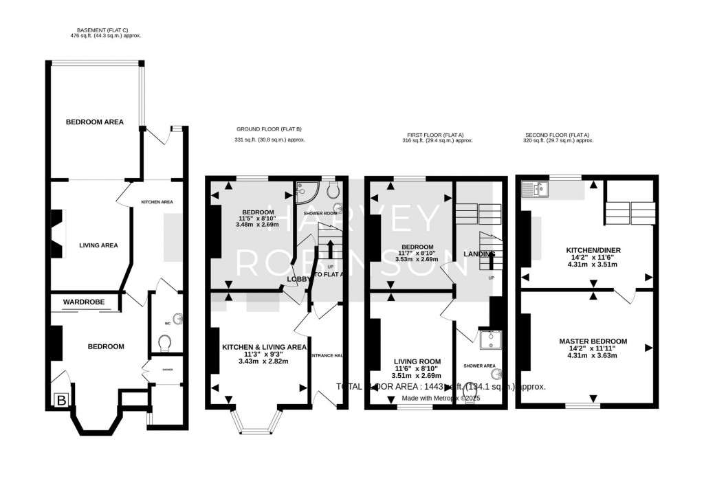 Floorplans For Corona Road, Cambridge, CB4