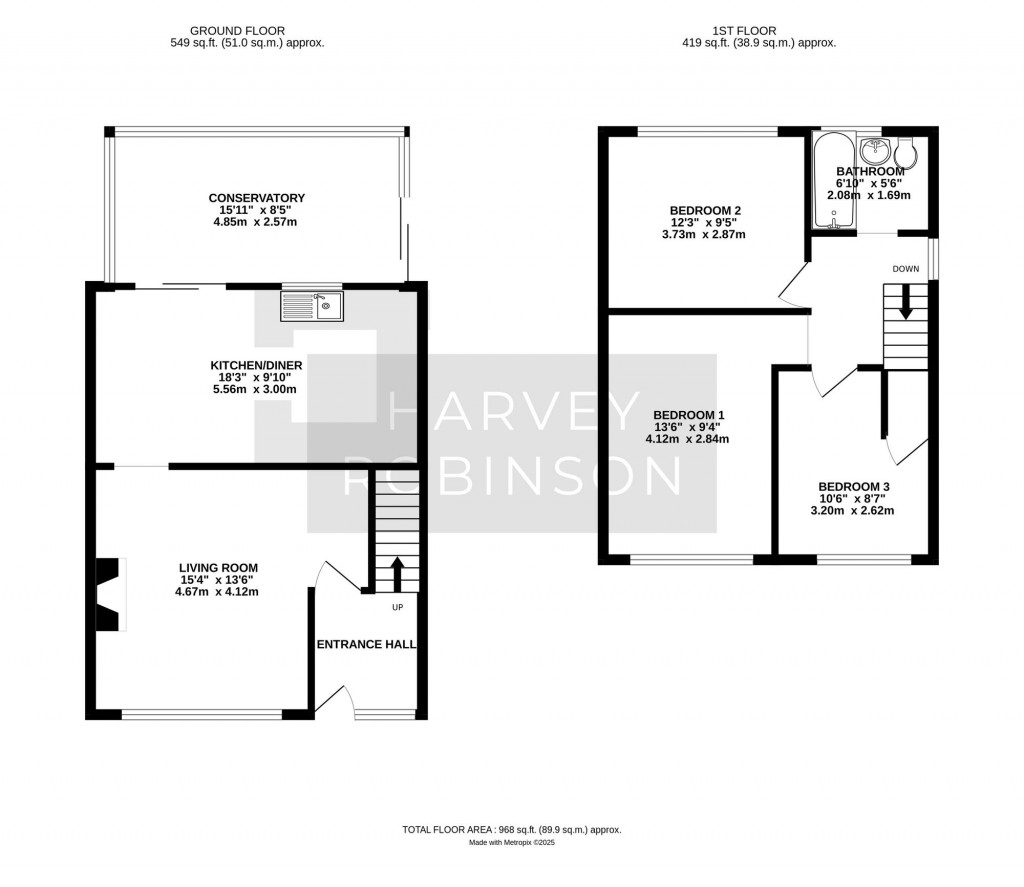 Floorplans For Gordon Road, Little Paxton, PE19