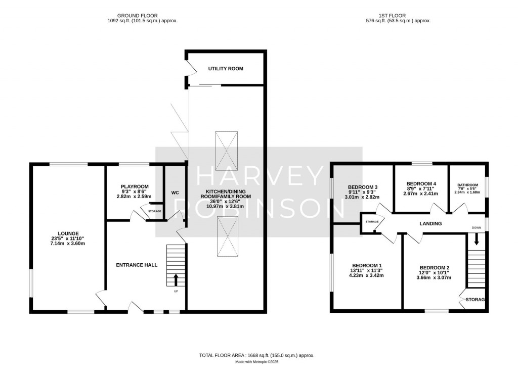Floorplans For The Fairway, Bluntisham, PE28
